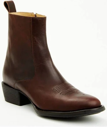 Cody James Men's Larsen Round Toe Western Ankle Boots