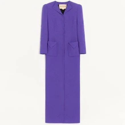 Valentino Garavani Embroidered Cady Satin Coat