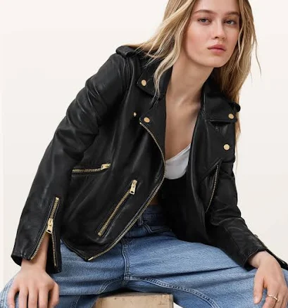 AllSaints Women's Balfern Leather Biker Jacket