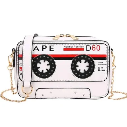 Kawaii Retro Cassette Tape Shoulder Bag