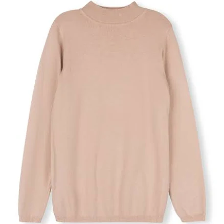 Fine Flat Knit Mock Neck