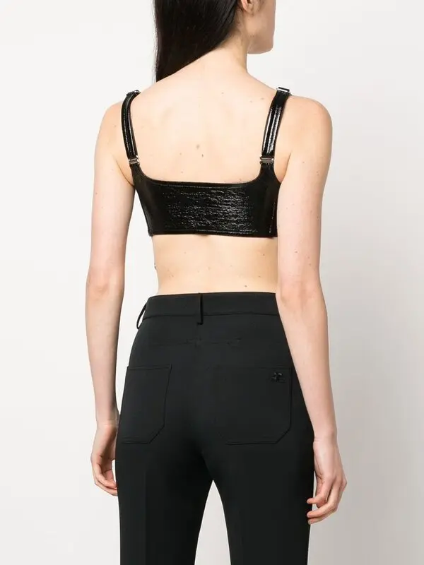 Patent Garter Top