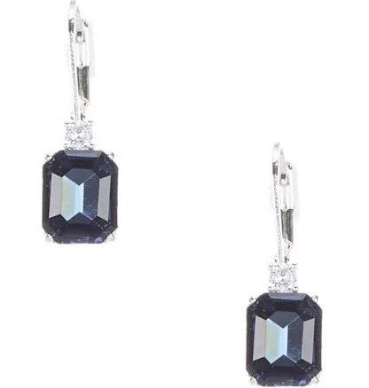 Cezanne Montana Faceted Crystal Octagon Stone Drop Earrings