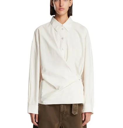 LEMAIRE - Beige Twisted Cotton Shirt