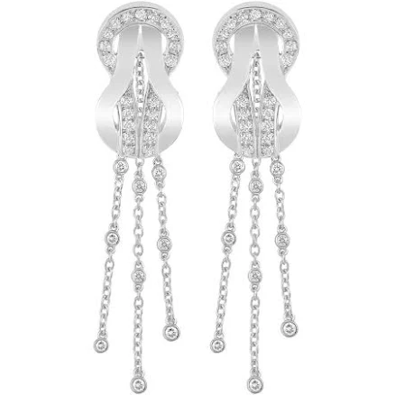 FRED Chance Infinie 18k White Gold Diamond Earrings