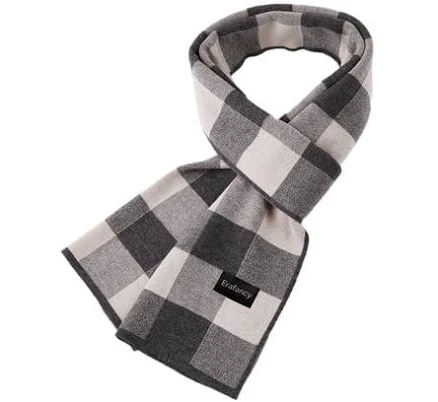 Erafancy Men's Plaid Tassel Neck Scarf