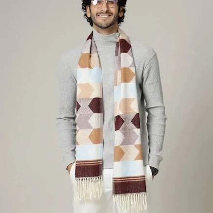 Men's Wool Muffler with Multi Arrows