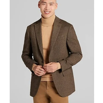 Men's Modern Fit Herringbone Sport Coat