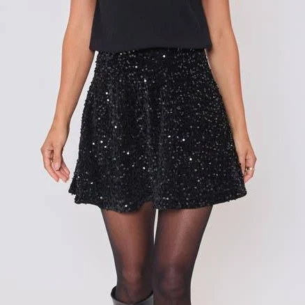 VICI Collection Women's Stassie Sequin Miniskirt