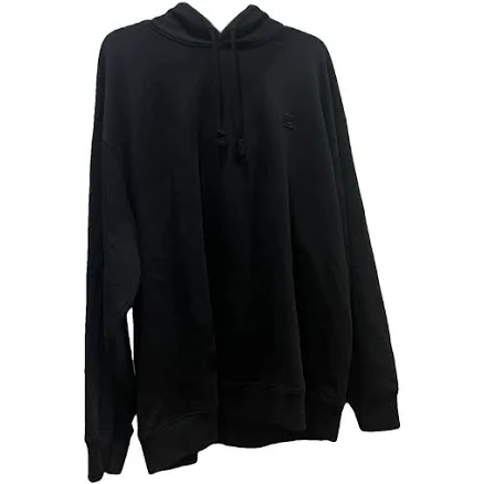 Acne Studios Black Cotton Face Applique Hoodie L International