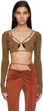 Brown Le Raphia 'la Maille Pral¹' Cardigan