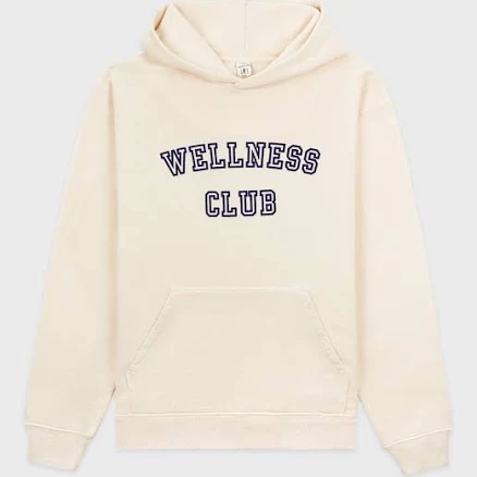 Sporty & Rich Wellness Club Flocked Hoodie