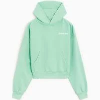 Sporty & Rich Women's Cropped Cotton-Jersey Hoodie