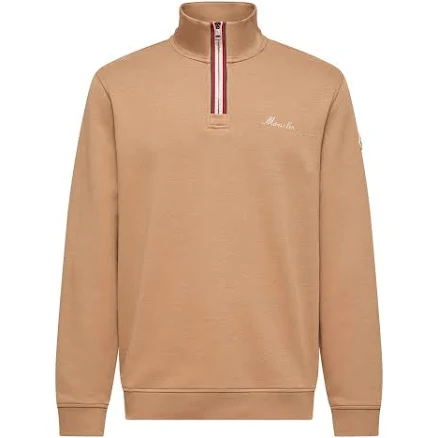 Moncler Men's Embroidered Logo Turtleneck Sweatshirt