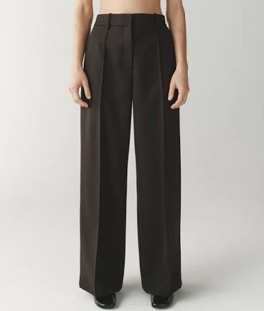 Attersee Pintuck Fluid Wool Trousers