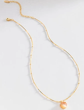 Anthropologie Floating Crystal Pendant Necklace