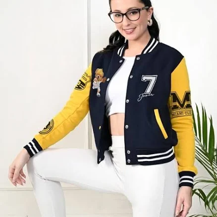 Sporty Teddy Varsity Jacket