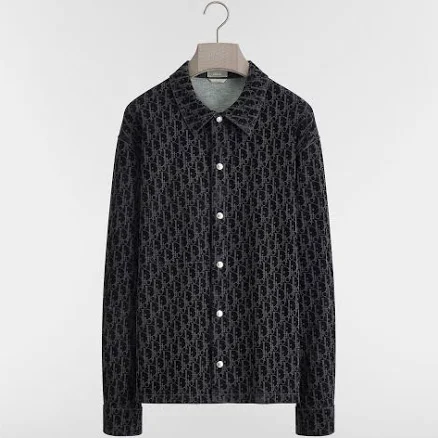 DIOR Men's Oblique Cotton-Blend Twill Overshirt