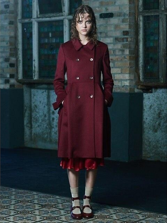 Color Block Double Coat