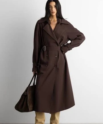 OAK + FORT Oversized Trench Coat