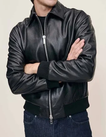 DL1961 Men's Robb Leather Bomber Jacket