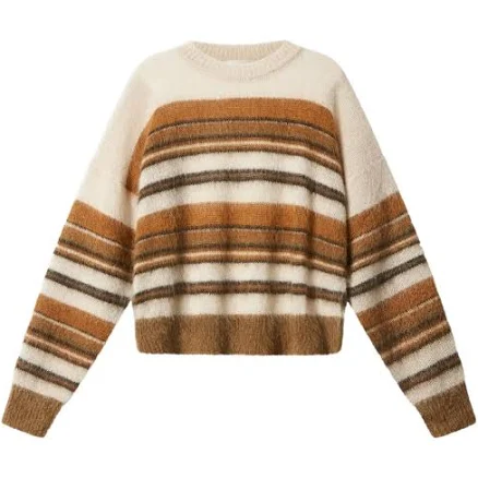 MARANT ÉTOILE - DRUSSELL striped pullover - women - Mohair/Polyamide/Wool - 40 - Neutrals