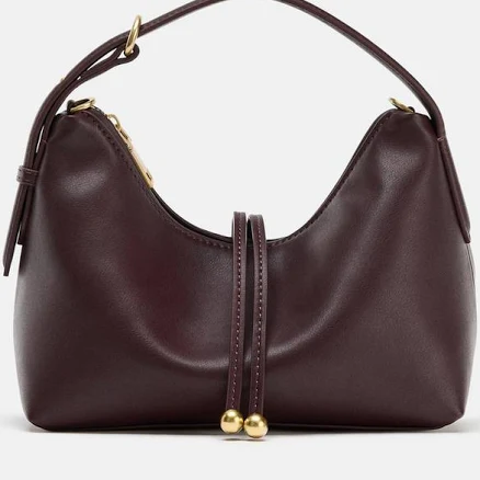 Zara Women's Mini Bucket Bag with Bead Detail