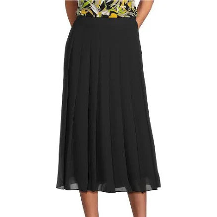 Kasper Women's Pleated Chiffon Midi Skirt