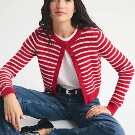 Abercrombie & Fitch Women's Shrunken Crew Cardigan