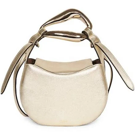 Chloe Women's Kiss Metallic Leather Crossbody Bag