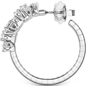 Damiani Mimosa White Gold Diamond Earrings