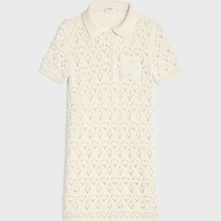 CELINE Women's Pointelle Mini Dress