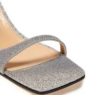 sr1 glittered leather sandals - silver - EU 36