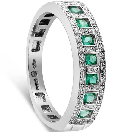 DAMIANI Ring belle epoque in gold and emeralds