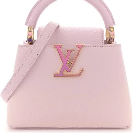 Louis Vuitton Taurillon LV Ski Capucines Mini Pearly Lilac