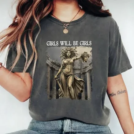 Medusa Oversized Graphic Tee