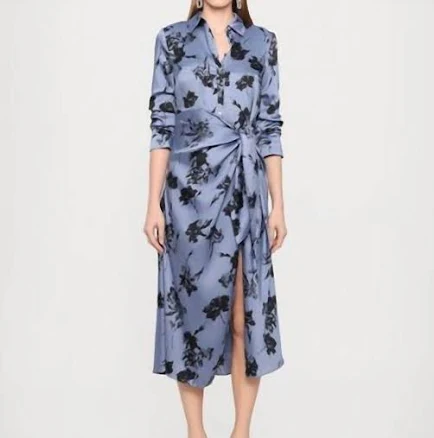 Cinq à Sept Jacey Cool Carnation Shirtdress