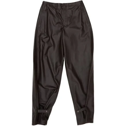 Lemaire Elasticated Waistband Leather Trousers - S