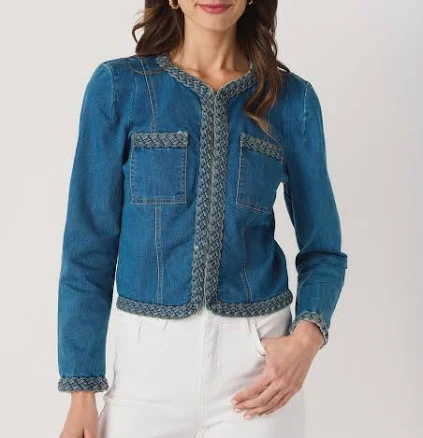 Fate Braided Denim Jacket