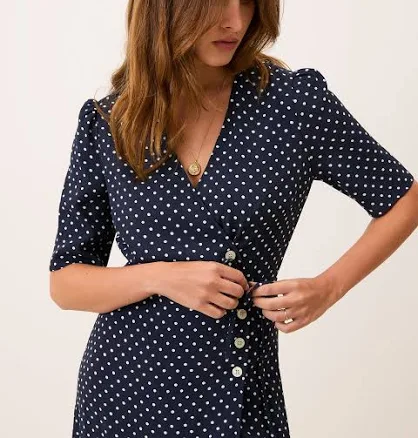 Gabin Polka Dot Midi Wrap Dress
