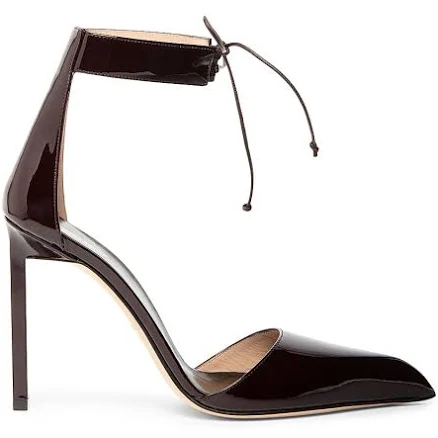 Tom Ford Women's 100mm Queen Anne Patent Leather Pumps Black
