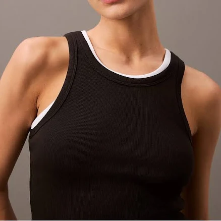 Calvin Klein Women's Cotton Contour Rib Tank
