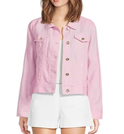 Lilly Pulitzer Women's Seaspray Linen Jacket