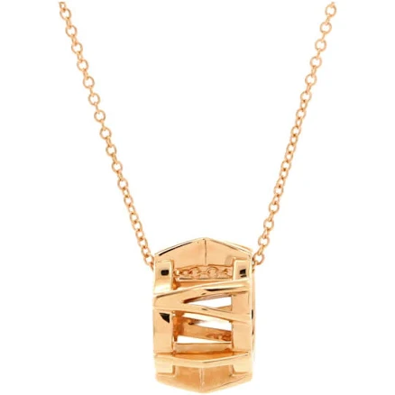 Pre-Owned Tiffany & Co Atlas X Open Pendant Necklace - 18k rose gold