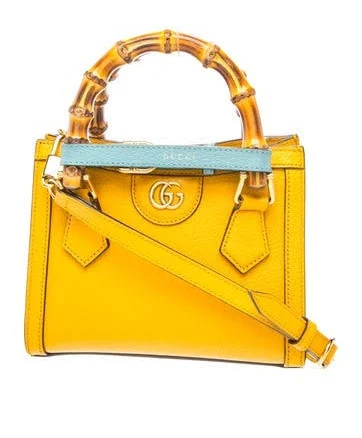 Gucci Diana Mini Bamboo Handle Leather Tote Bag