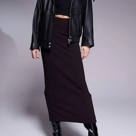River Island clean neoprene maxi skirt