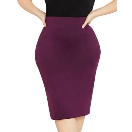ELOQUII Women's Plus Size Neoprene Pencil Skirt