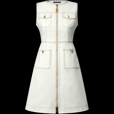 Louis Vuitton Contrast Stitch Utility Dress