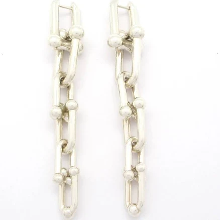 Tiffany&co. Hardware Graduated Link Earrings - Silver Earrings