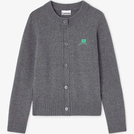 Ganni - Grey Wool Knitwear